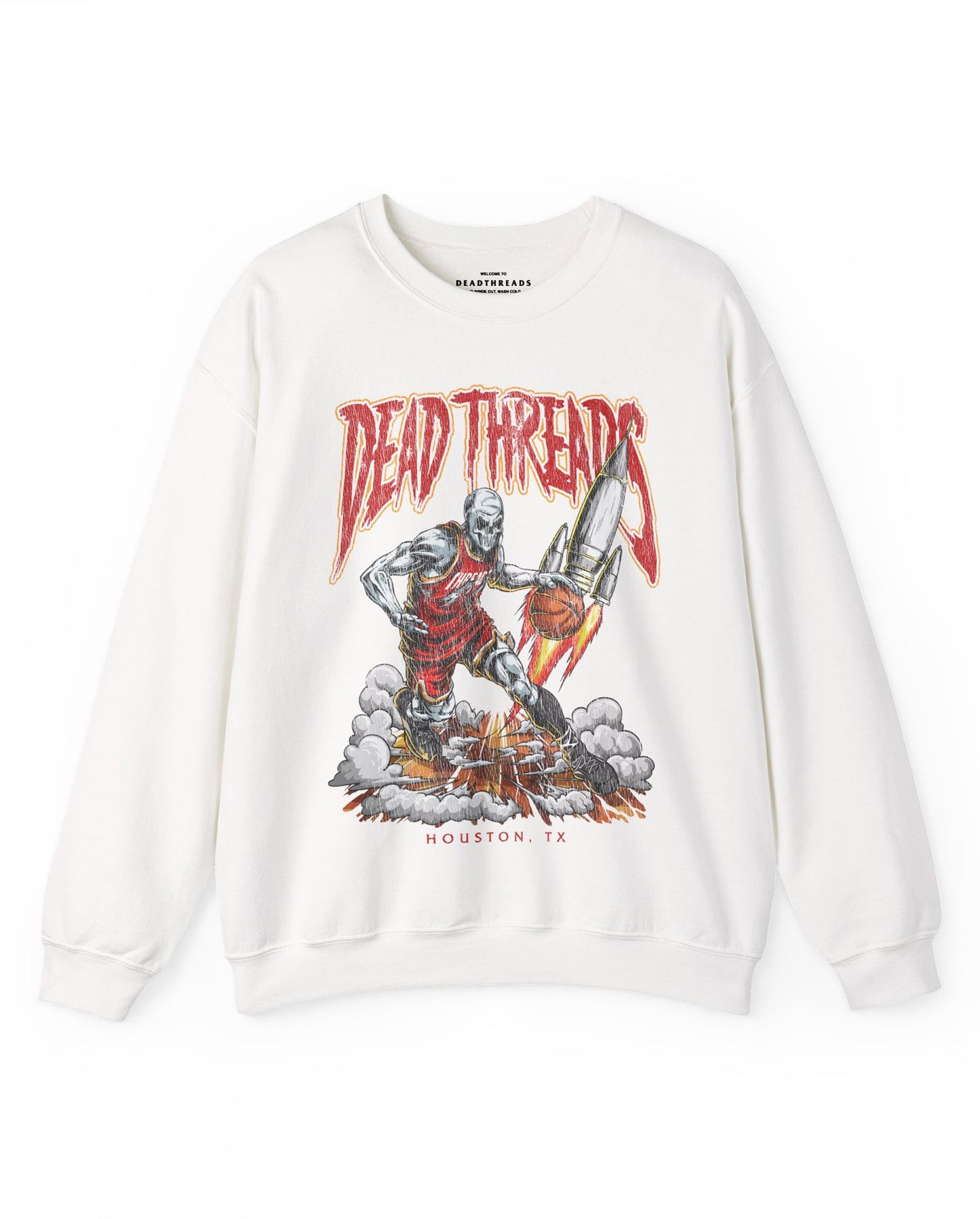 HOUSTON BASKETBALL - CREWNECK SWEATSHIRT – Sweatshirt – Dead Threads Apparel