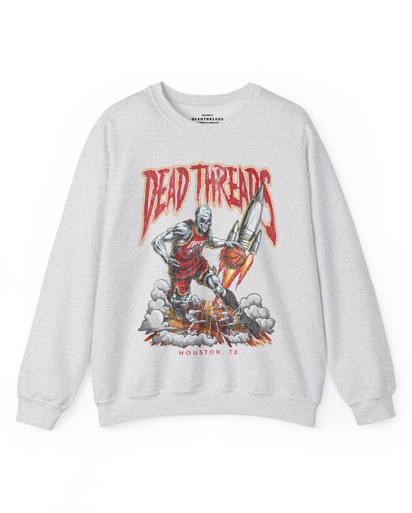 HOUSTON BASKETBALL - CREWNECK SWEATSHIRT – Sweatshirt – Dead Threads Apparel