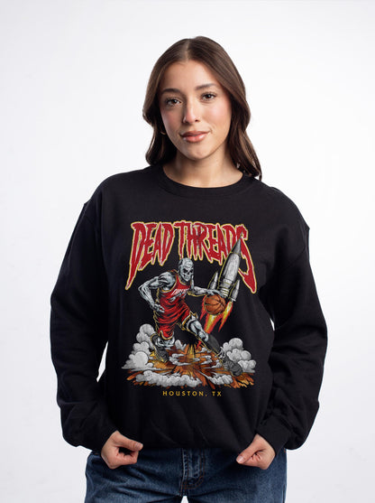 HOUSTON BASKETBALL - CREWNECK SWEATSHIRT – Sweatshirt – Dead Threads Apparel