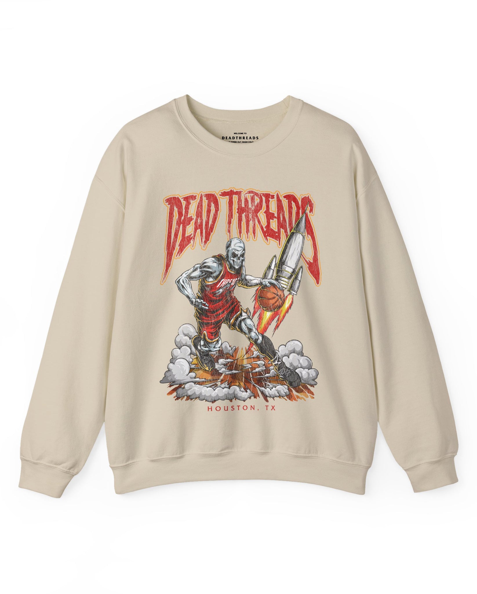 HOUSTON BASKETBALL - CREWNECK SWEATSHIRT – Sweatshirt – Dead Threads Apparel