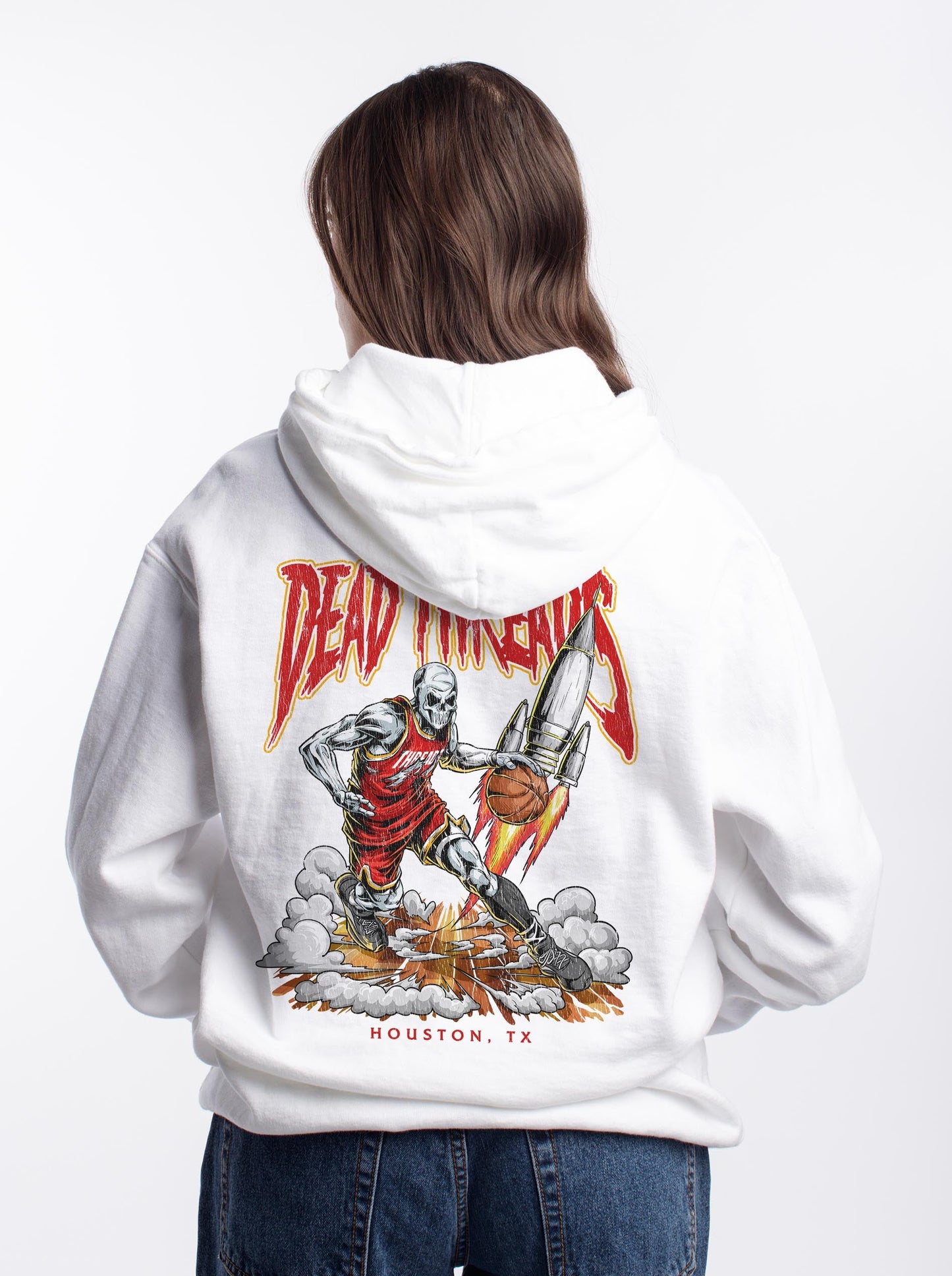 HOUSTON BASKETBALL - “DT ESSENTIAL" HOODIE – Hoodie – Dead Threads Apparel