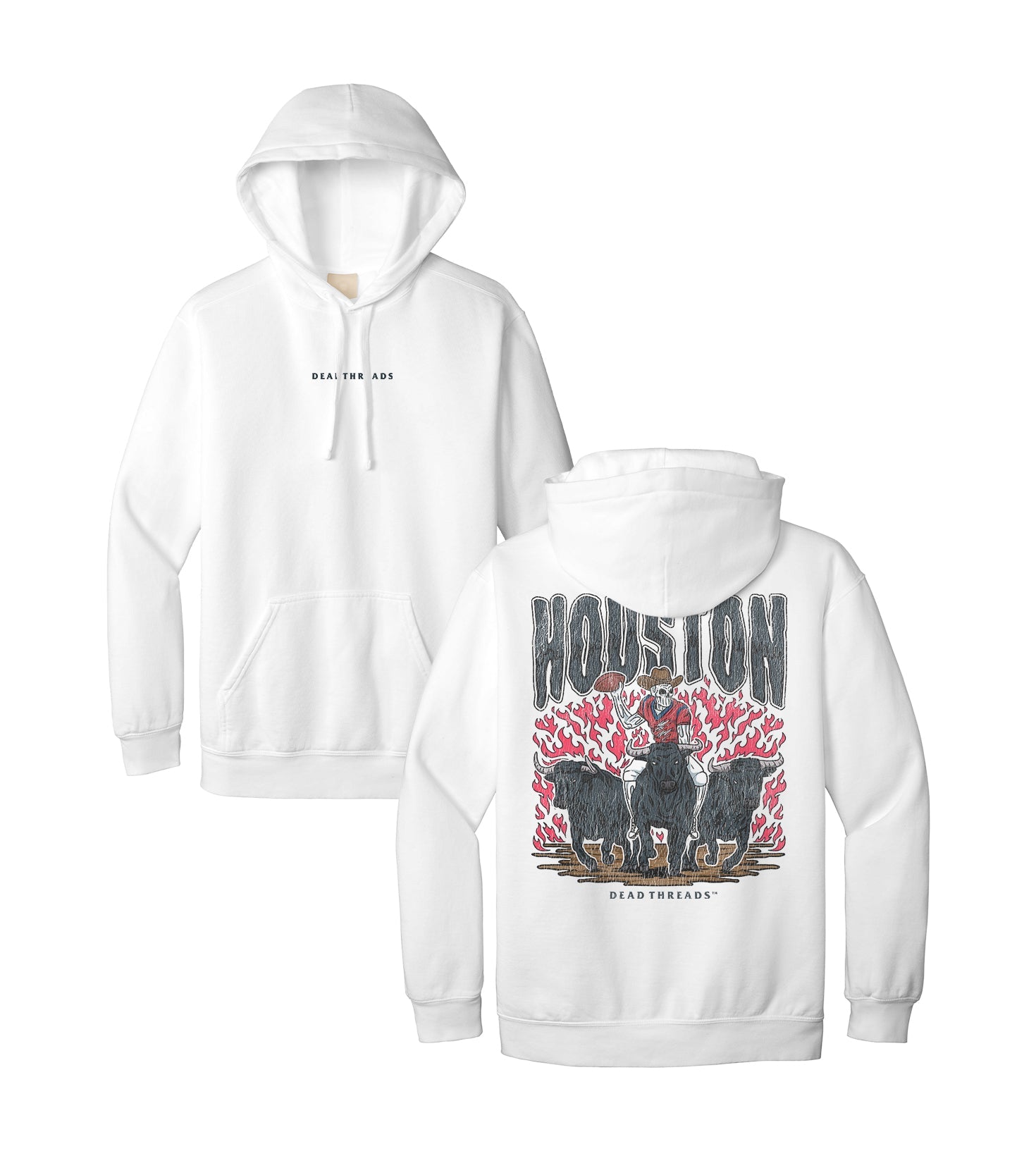HOUSTON FOOTBALL - “DT ESSENTIAL" HOODIE – Hoodie – Dead Threads Apparel