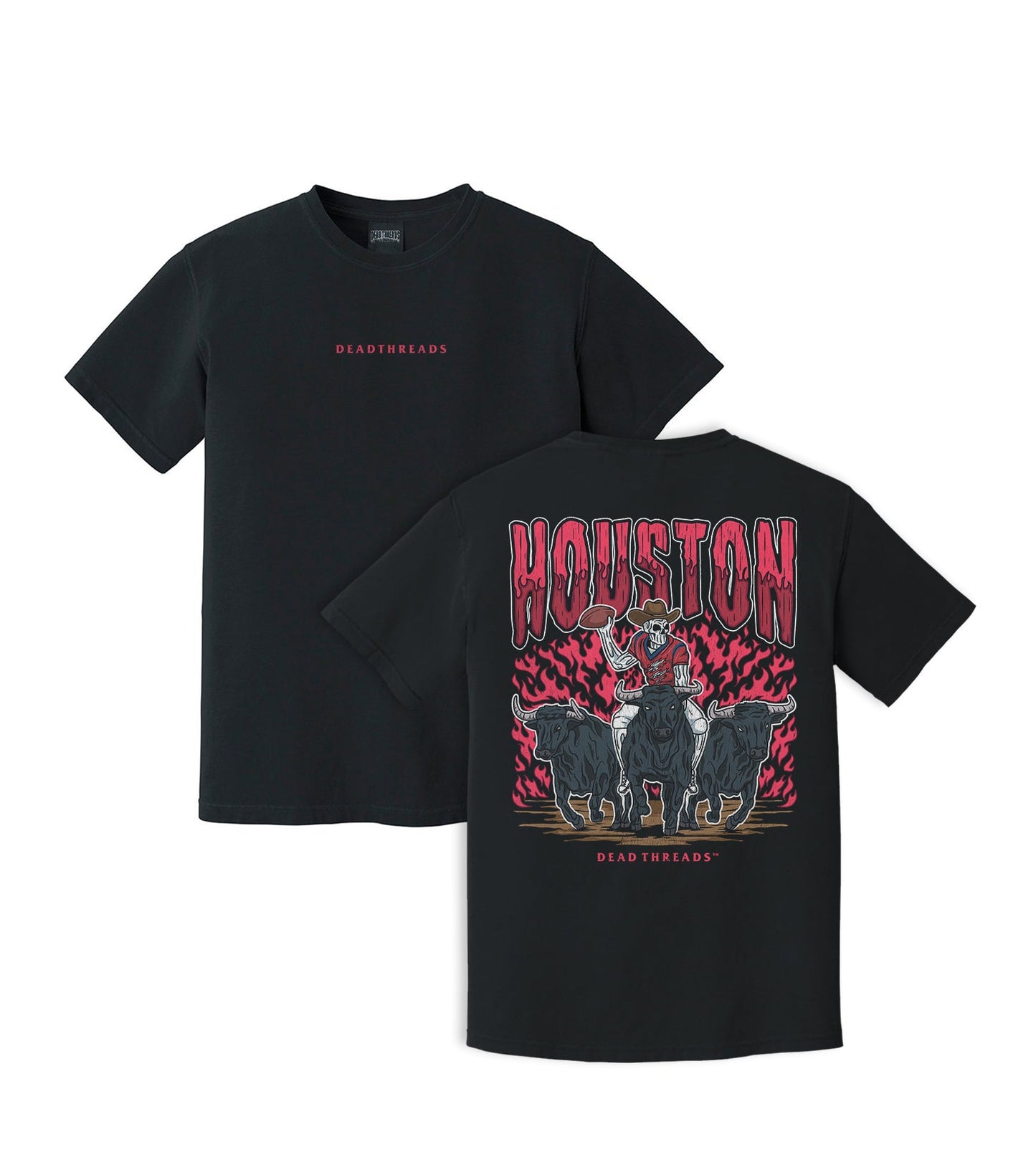 HOUSTON FOOTBALL - “DT ESSENTIAL" PREMIUM T - SHIRT – T-Shirt – Dead Threads Apparel