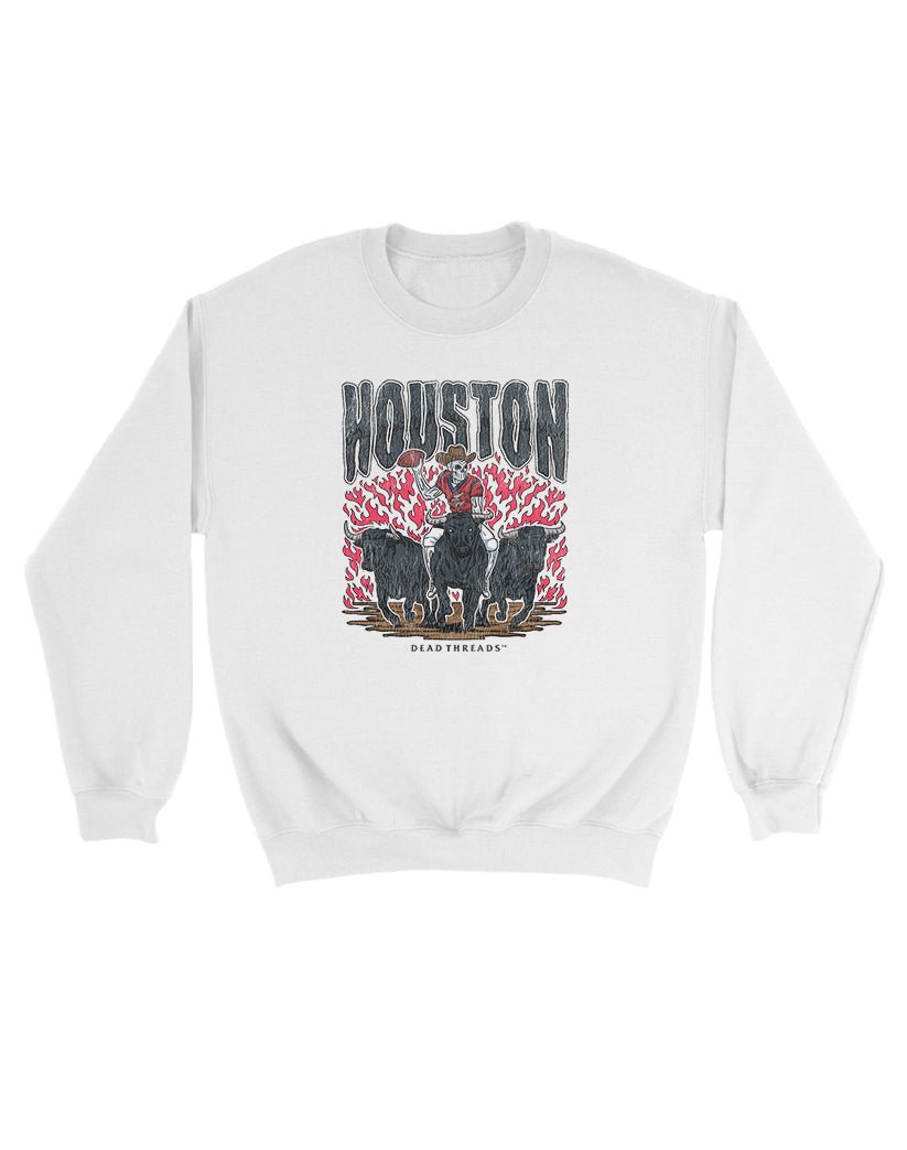 HOUSTON FOOTBALL KIDS CREWNECK SWEATSHIRT – Kids clothes – Dead Threads Apparel