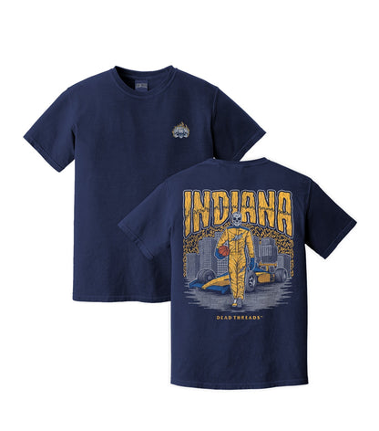 INDIANA BASKETBALL - “3 SKULL” PREMIUM T - SHIRT – T-Shirt – Dead Threads Apparel