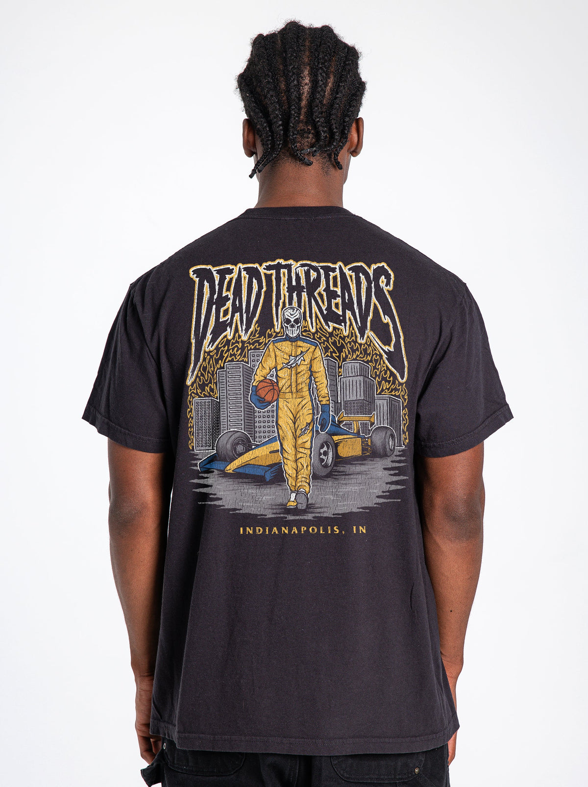 INDIANA BASKETBALL - “3 SKULL” PREMIUM T-SHIRT – T-Shirt – Dead Threads Apparel