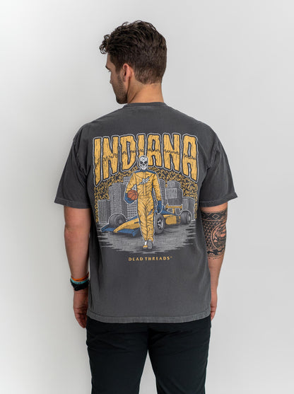 INDIANA BASKETBALL - “3 SKULL” PREMIUM T - SHIRT – T-Shirt – Dead Threads Apparel