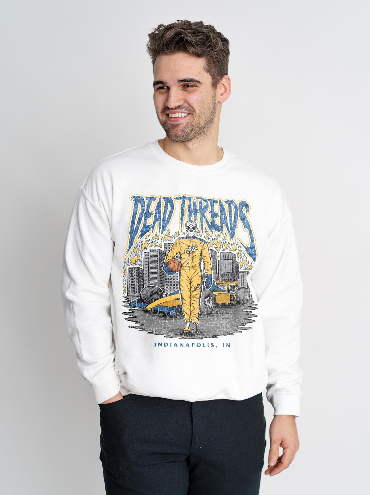 INDIANA BASKETBALL - CREWNECK SWEATSHIRT – Sweatshirt – Dead Threads Apparel