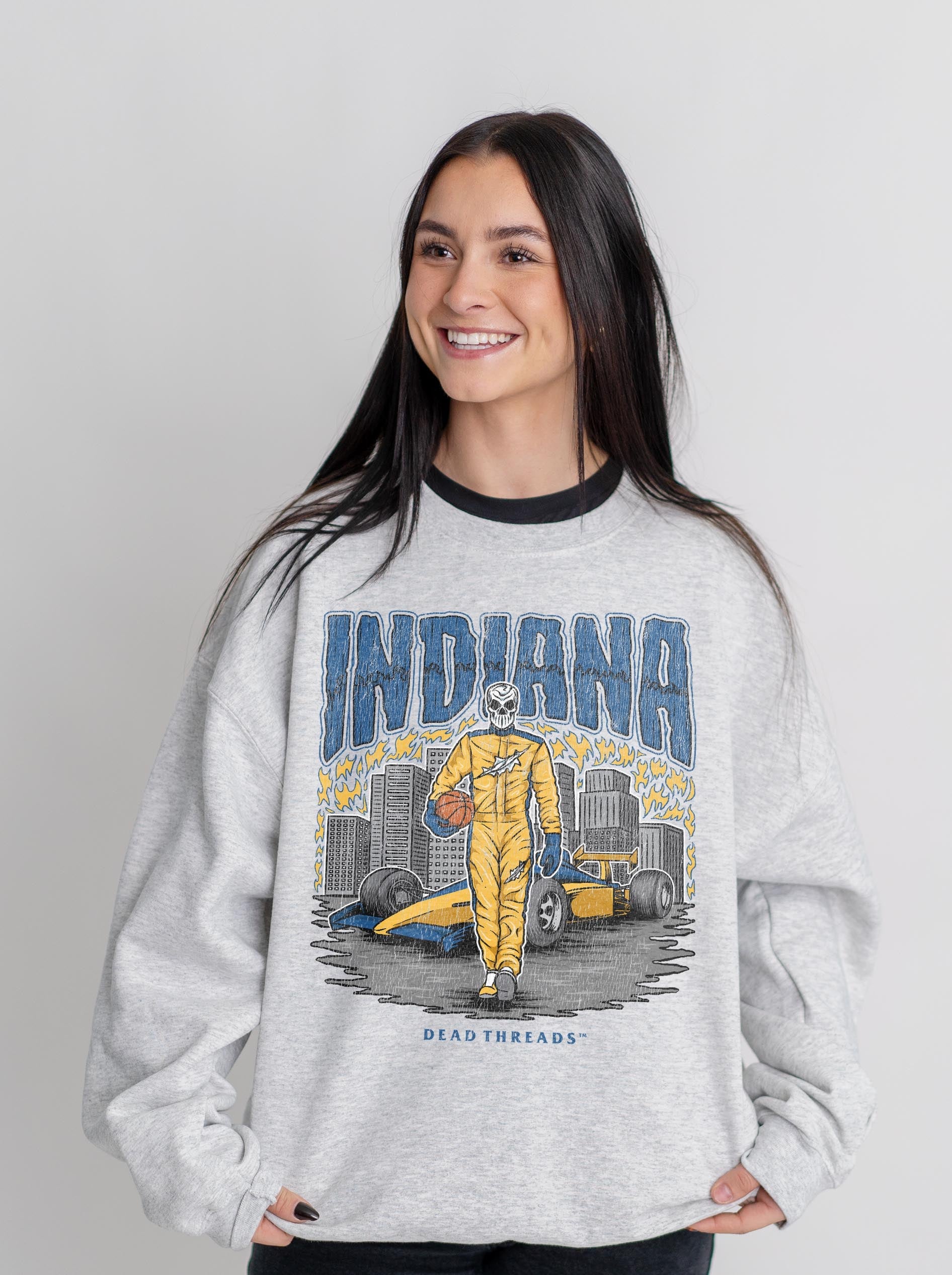 INDIANA BASKETBALL CREWNECK SWEATSHIRT – Sweatshirt – Dead Threads Apparel