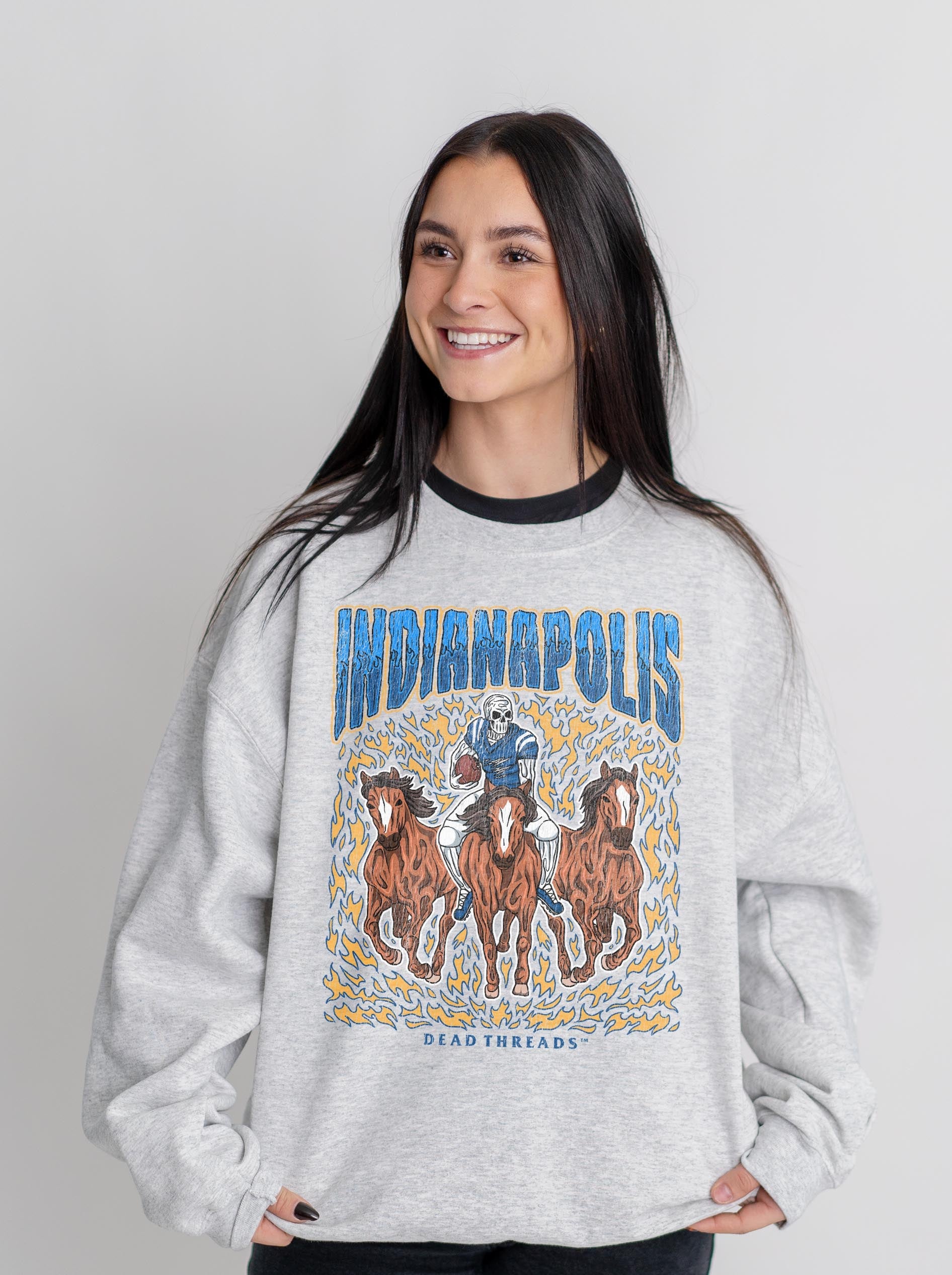 INDIANAPOLIS FOOTBALL CREWNECK SWEATSHIRT – Sweatshirt – Dead Threads Apparel