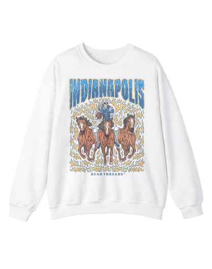INDIANAPOLIS FOOTBALL CREWNECK SWEATSHIRT – Sweatshirt – Dead Threads Apparel