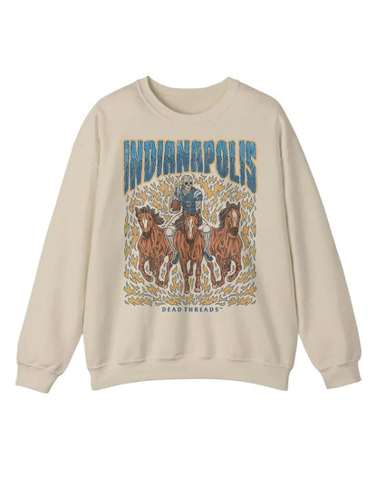 INDIANAPOLIS FOOTBALL CREWNECK SWEATSHIRT – Sweatshirt – Dead Threads Apparel