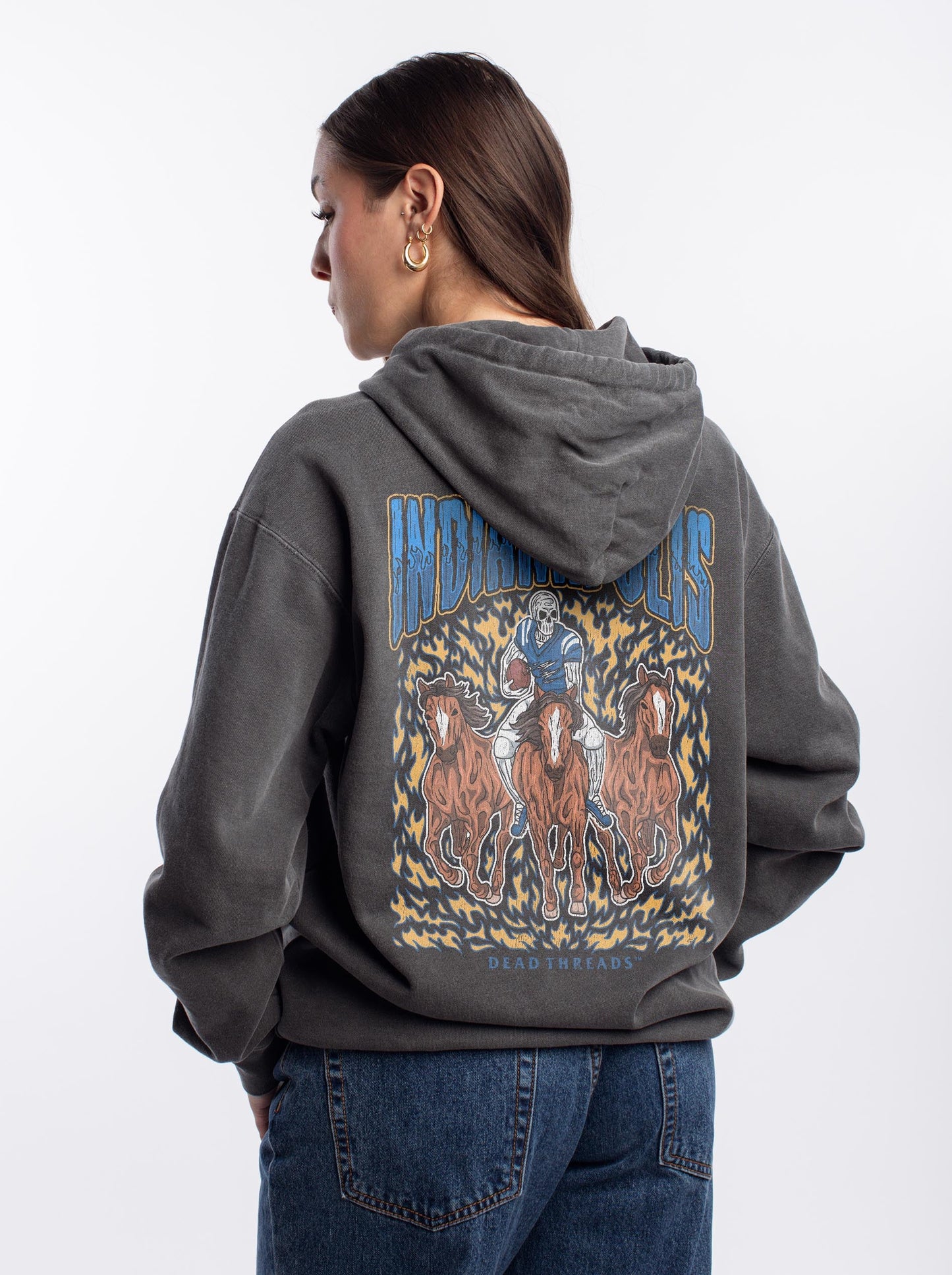 INDIANAPOLIS FOOTBALL - “DT ESSENTIAL" HOODIE – Hoodie – Dead Threads Apparel