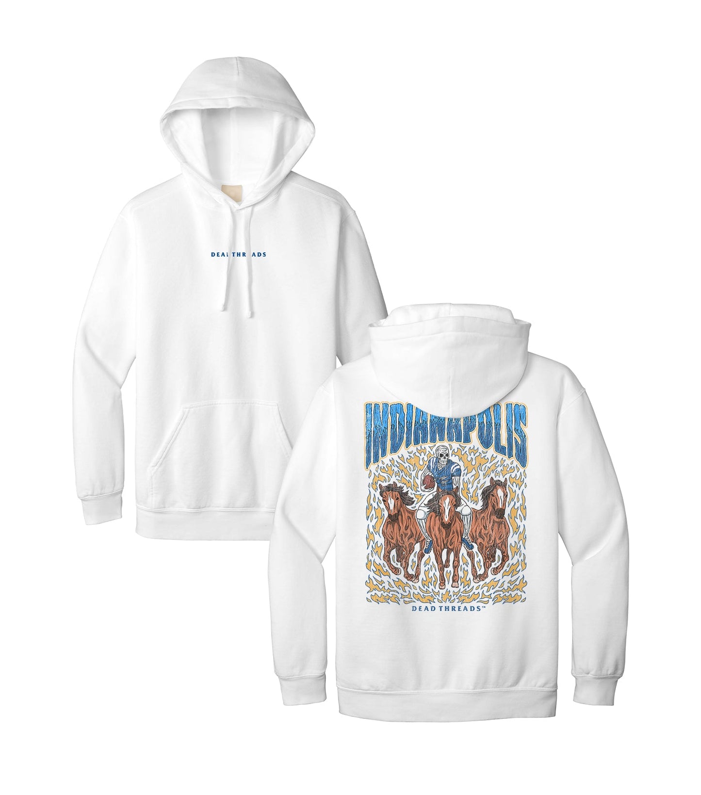 INDIANAPOLIS FOOTBALL - “DT ESSENTIAL" HOODIE – Hoodie – Dead Threads Apparel