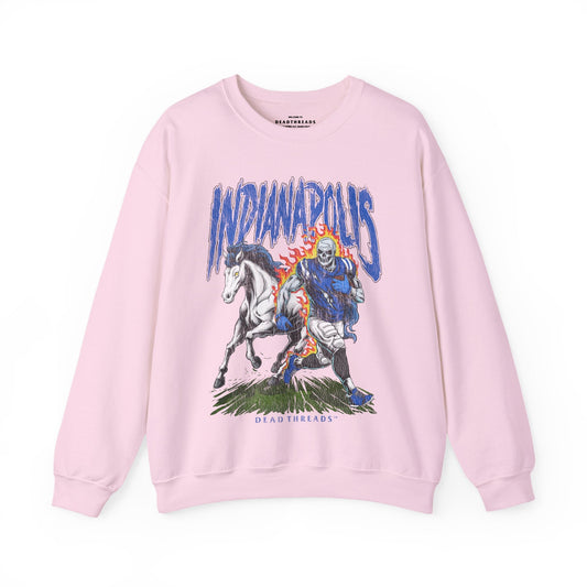 INDIANAPOLIS FOOTBALL v2 CREWNECK SWEATSHIRT - PINK – Sweatshirt – Dead Threads Apparel