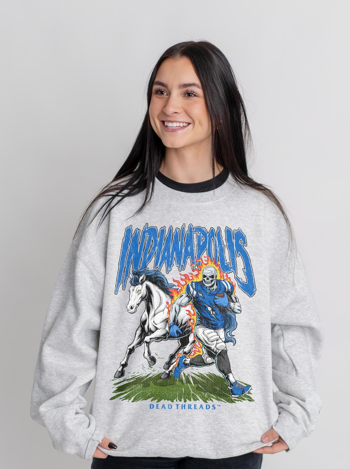 INDIANAPOLIS FOOTBALL v2 CREWNECK SWEATSHIRT – Sweatshirt – Dead Threads Apparel