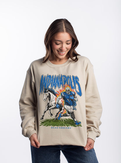 INDIANAPOLIS FOOTBALL v2 CREWNECK SWEATSHIRT – Sweatshirt – Dead Threads Apparel