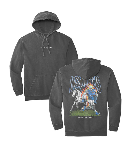 INDIANAPOLIS FOOTBALL v2 - “DT ESSENTIAL" HOODIE – Hoodie – Dead Threads Apparel