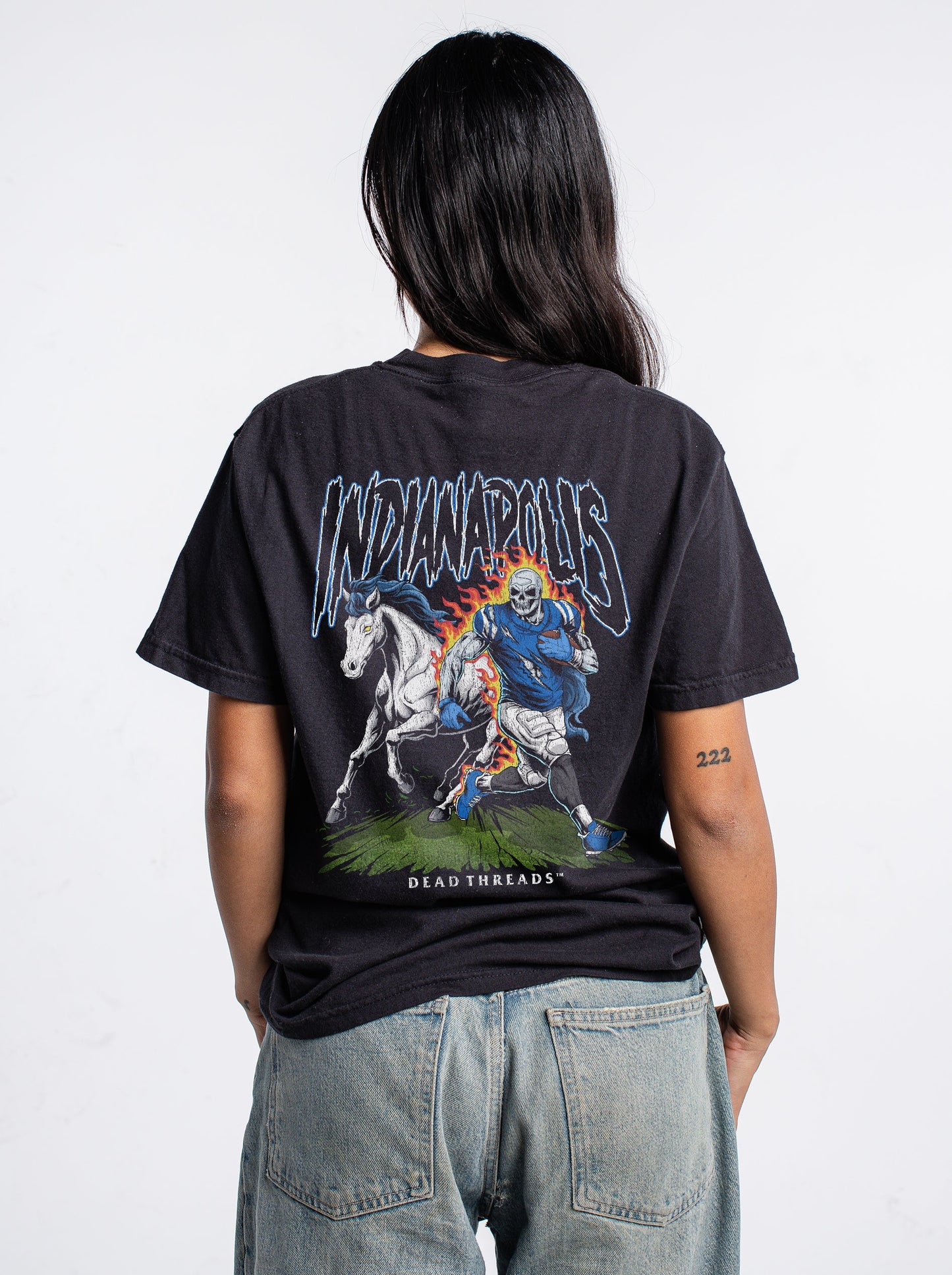 INDIANAPOLIS FOOTBALL v2 - “DT ESSENTIAL" PREMIUM T - SHIRT – T-Shirt – Dead Threads Apparel