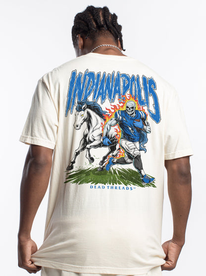 INDIANAPOLIS FOOTBALL v2 - “DT ESSENTIAL" PREMIUM T - SHIRT – T-Shirt – Dead Threads Apparel
