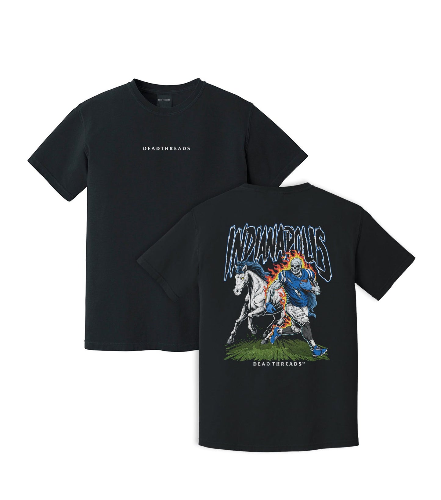 INDIANAPOLIS FOOTBALL v2 - “DT ESSENTIAL" PREMIUM T - SHIRT – T-Shirt – Dead Threads Apparel