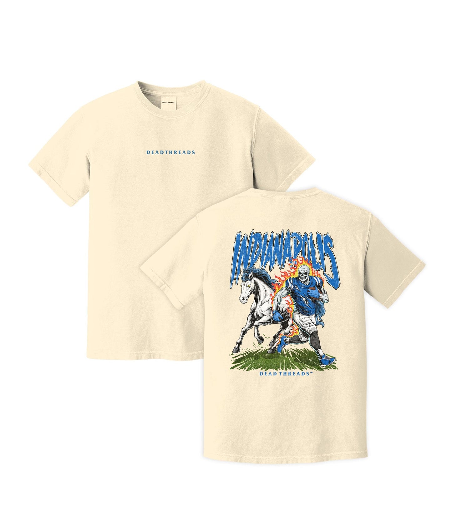 INDIANAPOLIS FOOTBALL v2 - “DT ESSENTIAL" PREMIUM T - SHIRT – T-Shirt – Dead Threads Apparel