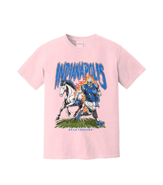 INDIANAPOLIS FOOTBALL v2 - PINK – T-Shirt – Dead Threads Apparel