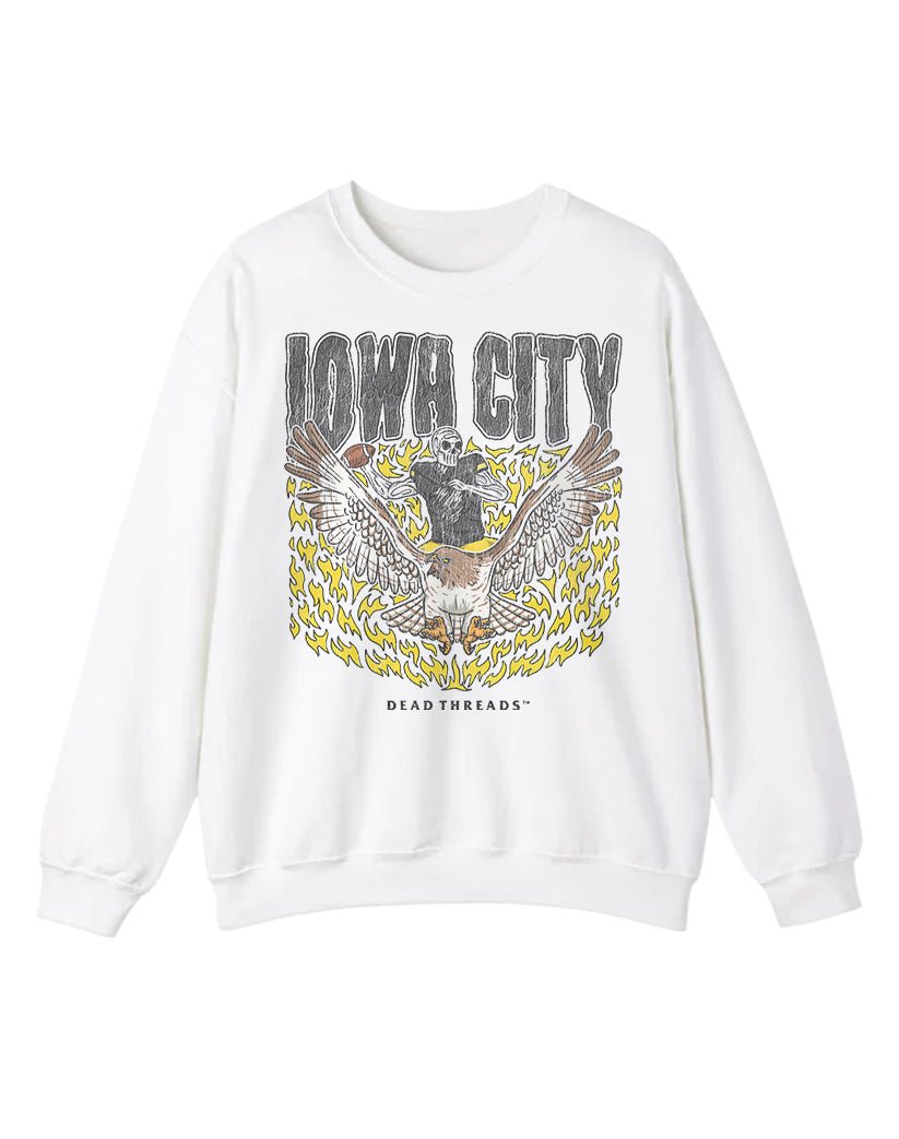IOWA CITY FOOTBALL CREWNECK SWEATSHIRT – Sweatshirt – Dead Threads Apparel