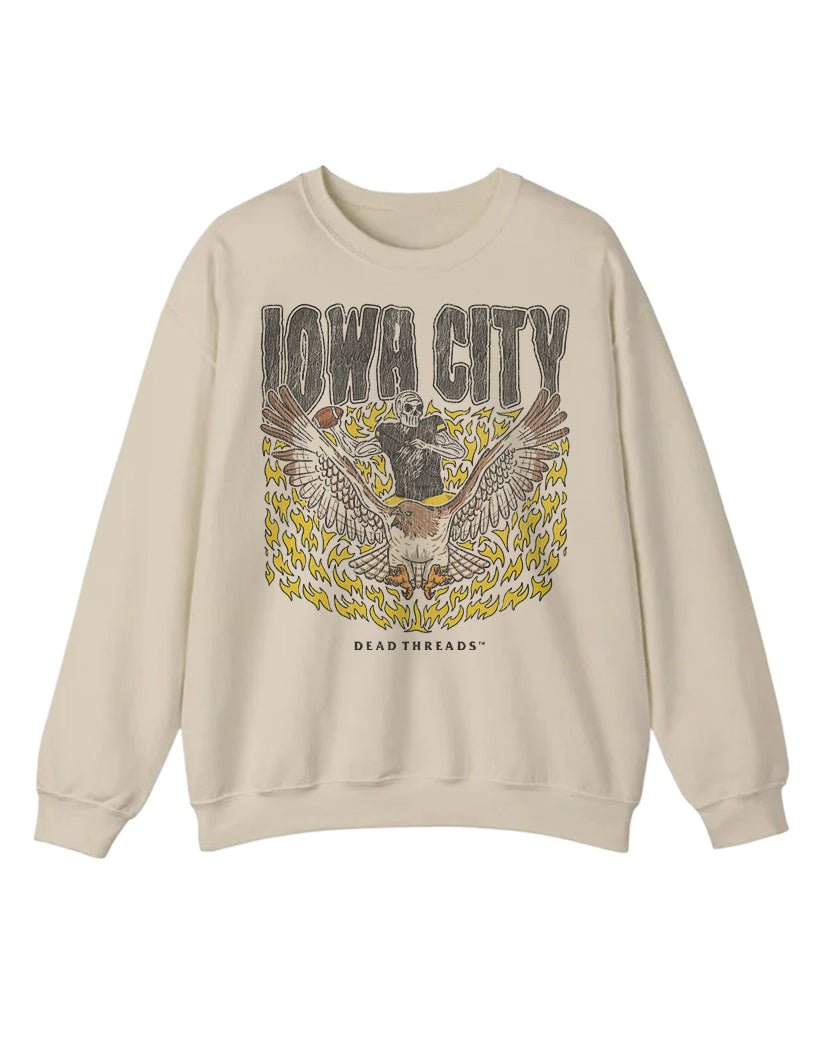 IOWA CITY FOOTBALL CREWNECK SWEATSHIRT – Sweatshirt – Dead Threads Apparel
