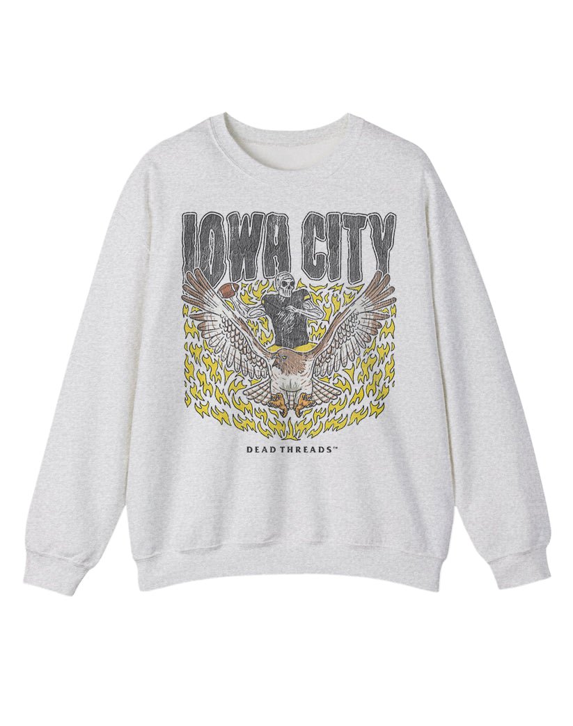 IOWA CITY FOOTBALL CREWNECK SWEATSHIRT – Sweatshirt – Dead Threads Apparel