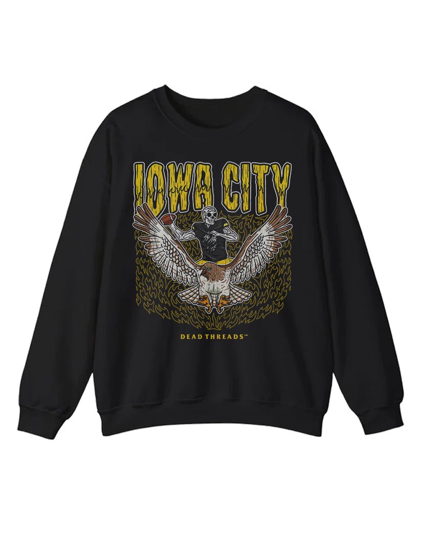 IOWA CITY FOOTBALL CREWNECK SWEATSHIRT – Sweatshirt – Dead Threads Apparel