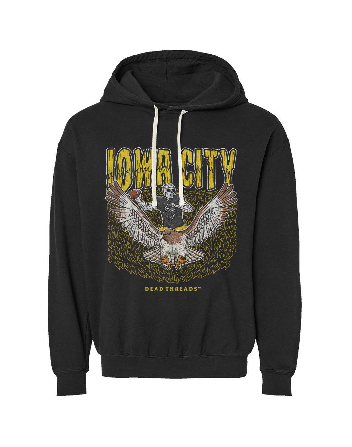 IOWA CITY FOOTBALL - LIGHTWEIGHT HOODIE – Lightweight – Dead Threads Apparel