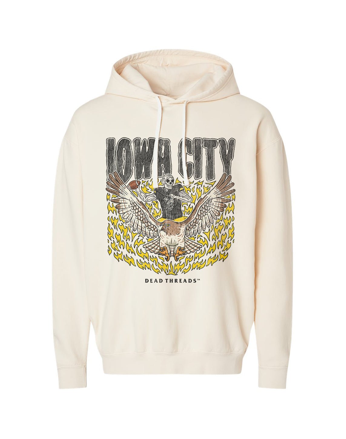 IOWA CITY FOOTBALL - LIGHTWEIGHT HOODIE – Lightweight – Dead Threads Apparel