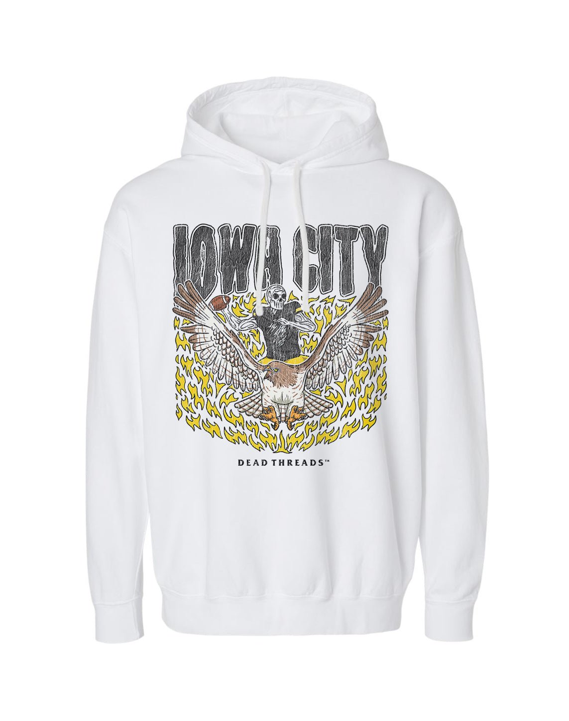 IOWA CITY FOOTBALL - LIGHTWEIGHT HOODIE – Lightweight – Dead Threads Apparel