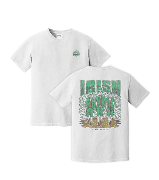 IRISH - “3 SKULL” PREMIUM T - SHIRT – T-Shirt – Dead Threads Apparel