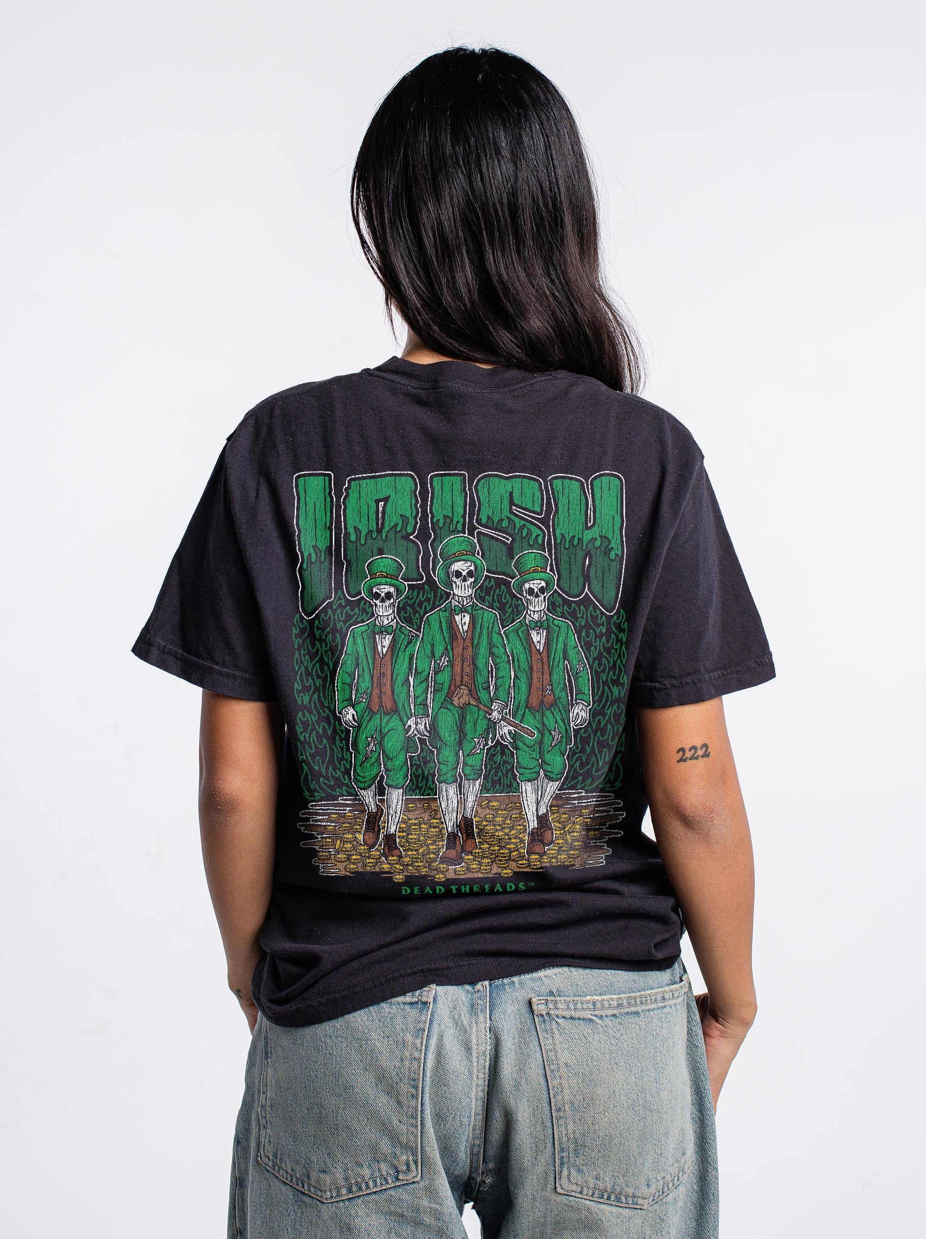 IRISH - “3 SKULL” PREMIUM T - SHIRT – T-Shirt – Dead Threads Apparel