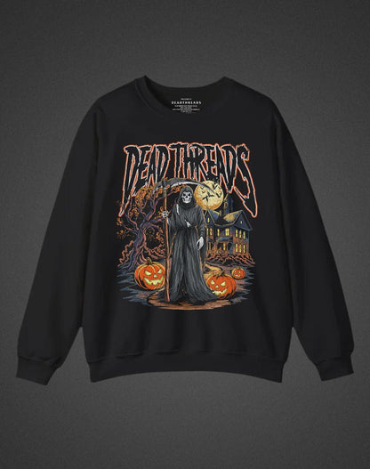 JACK - O - REAPER CREWNECK SWEATSHIRT - Halloween Limited Drop – Sweatshirt – Dead Threads Apparel