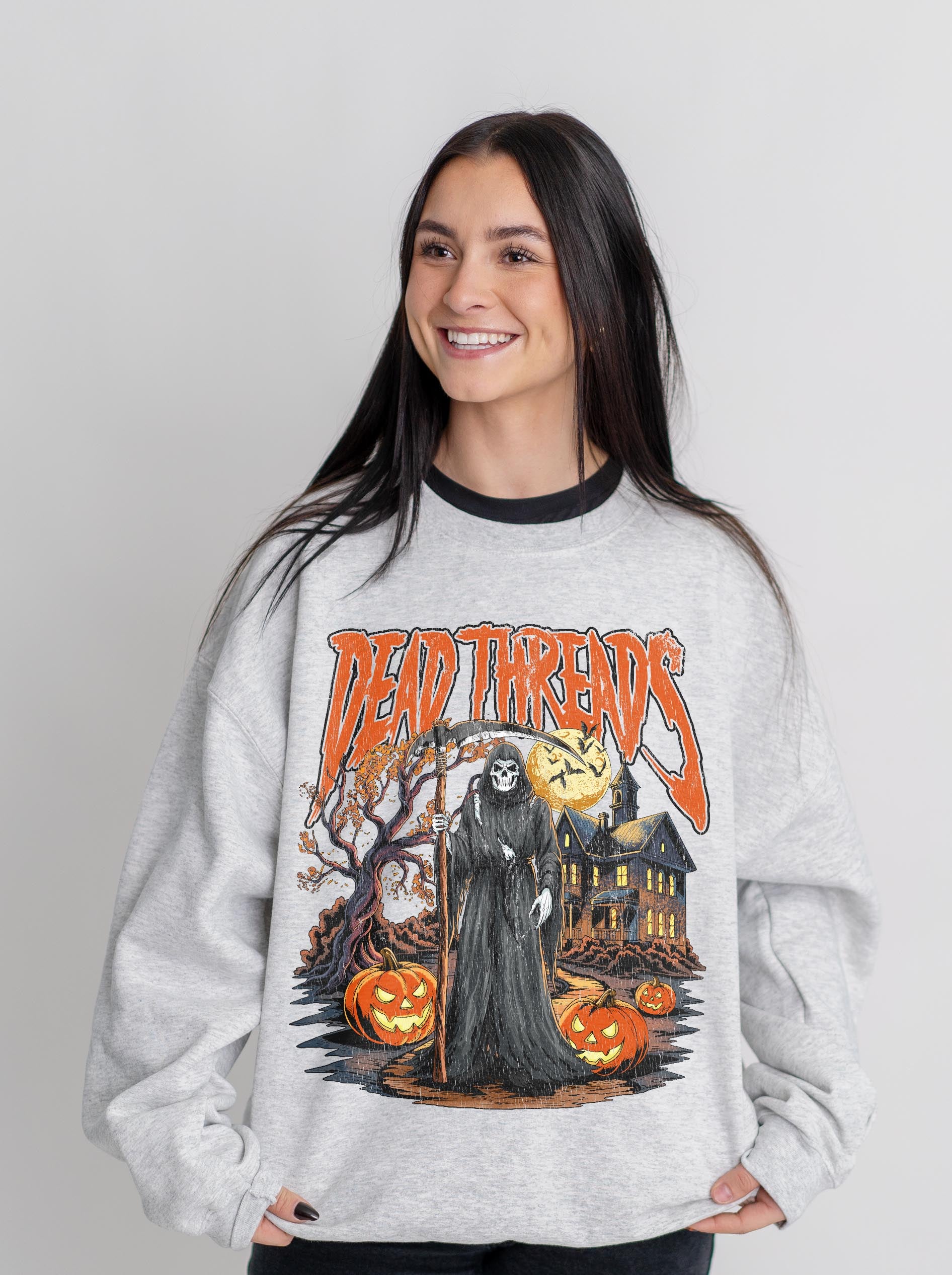 JACK - O - REAPER CREWNECK SWEATSHIRT - Halloween Limited Drop – Sweatshirt – Dead Threads Apparel