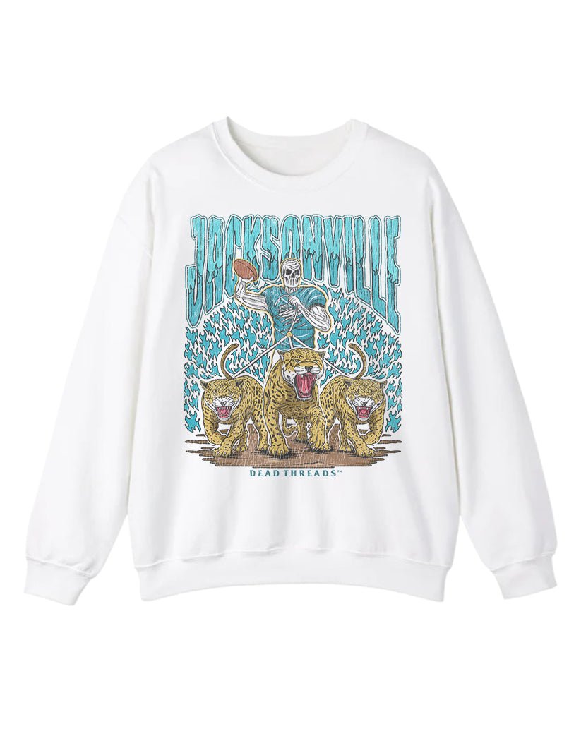 JACKSONVILLE FOOTBALL CREWNECK SWEATSHIRT – Sweatshirt – Dead Threads Apparel