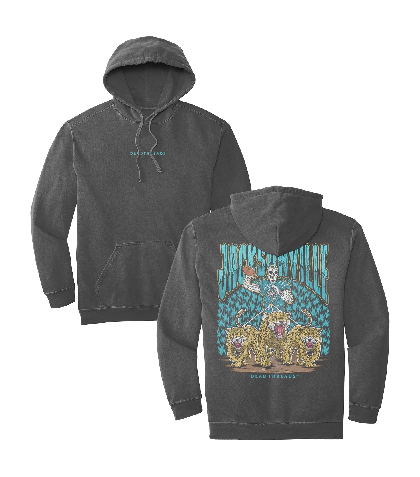 JACKSONVILLE FOOTBALL - “DT ESSENTIAL" HOODIE – Hoodie – Dead Threads Apparel