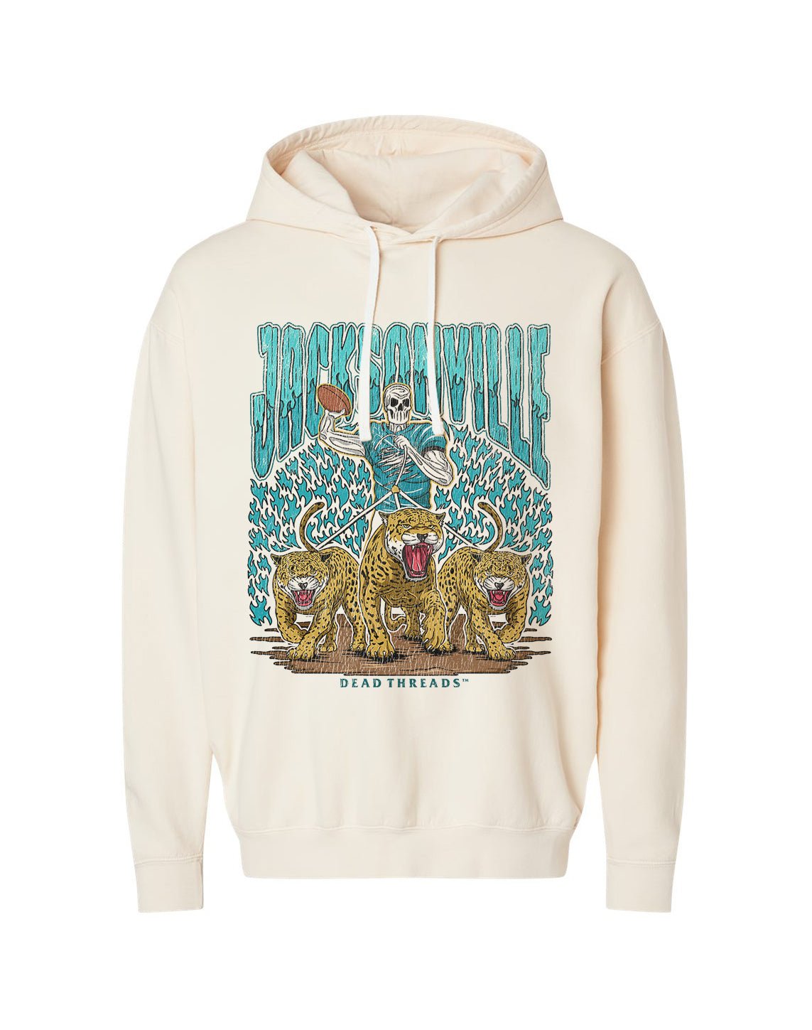JACKSONVILLE FOOTBALL - LIGHTWEIGHT HOODIE – Lightweight – Dead Threads Apparel
