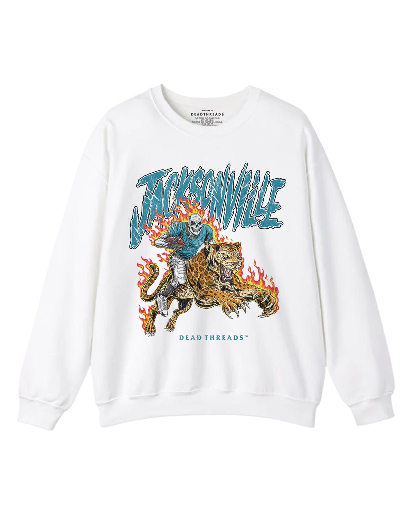 JACKSONVILLE FOOTBALL v2 CREWNECK SWEATSHIRT – Sweatshirt – Dead Threads Apparel