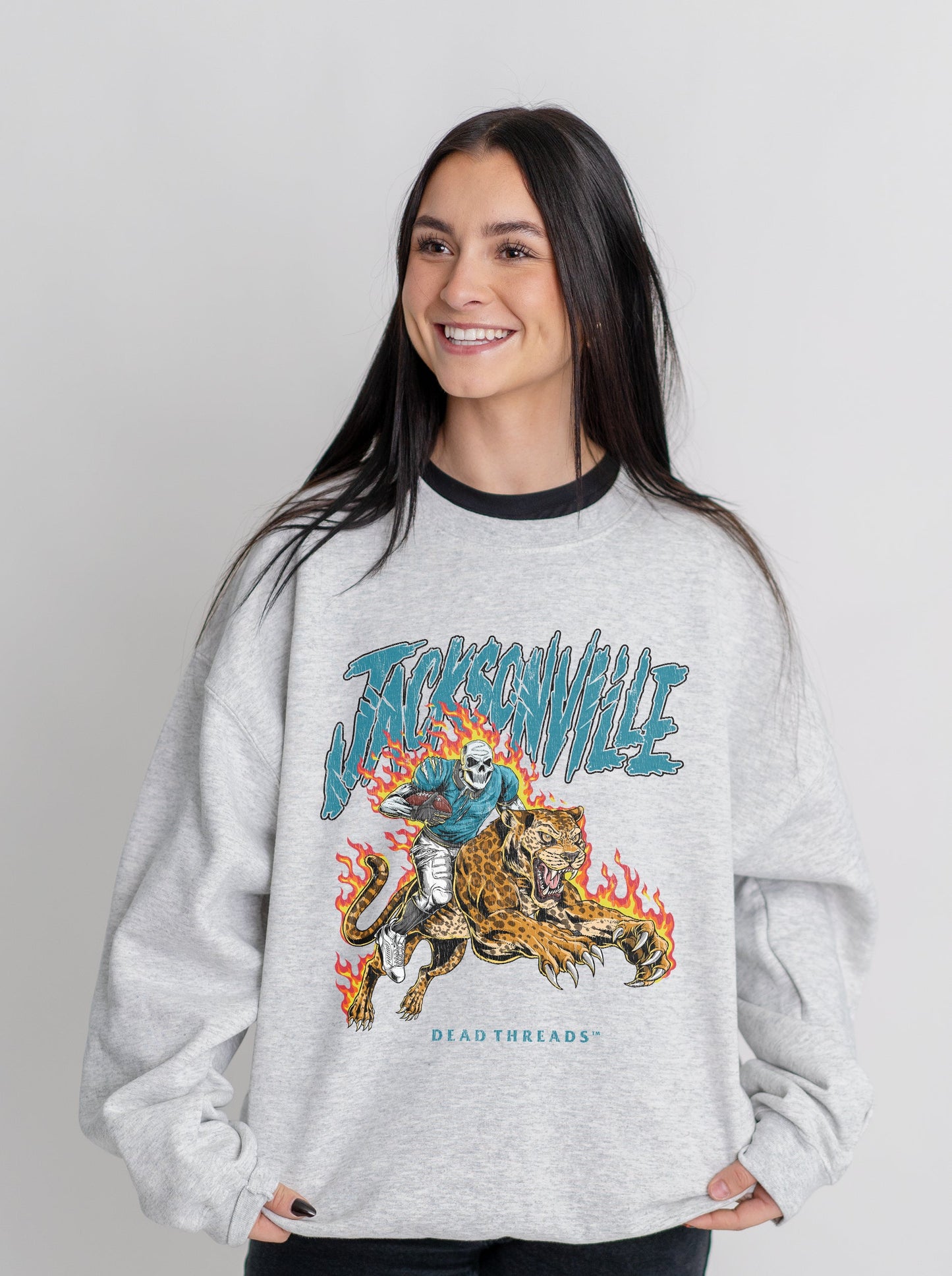 JACKSONVILLE FOOTBALL v2 CREWNECK SWEATSHIRT – Sweatshirt – Dead Threads Apparel