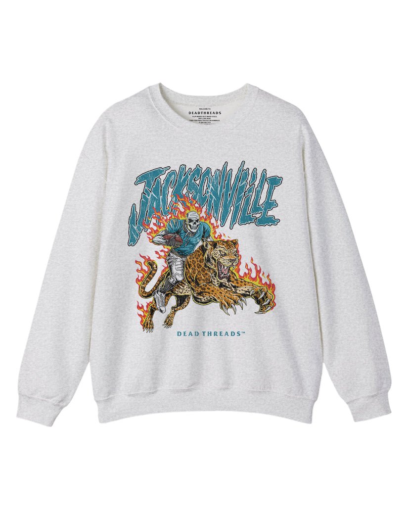 JACKSONVILLE FOOTBALL v2 CREWNECK SWEATSHIRT – Sweatshirt – Dead Threads Apparel