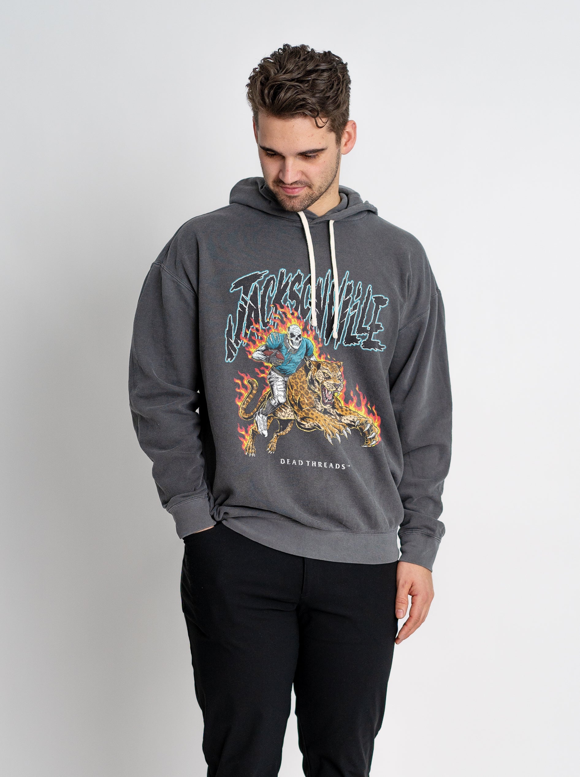 JACKSONVILLE FOOTBALL v2 - LIGHTWEIGHT HOODIE – Lightweight – Dead Threads Apparel