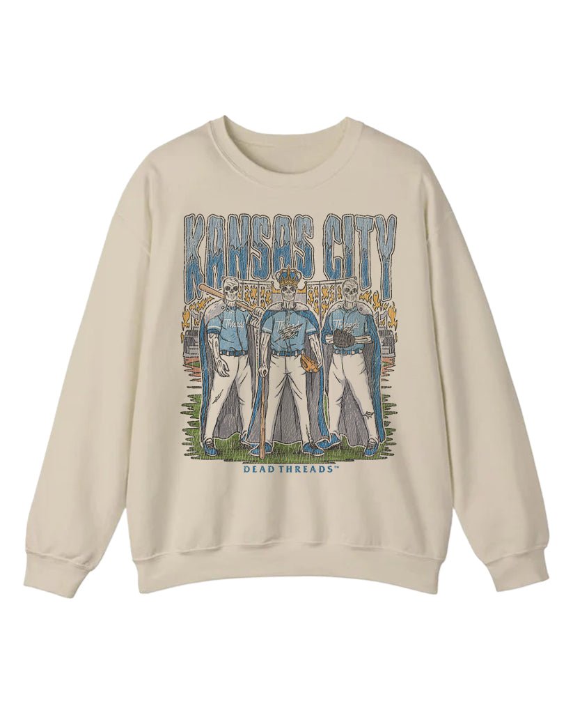 KANSAS CITY BASEBALL CREWNECK SWEATSHIRT – Sweatshirt – Dead Threads Apparel