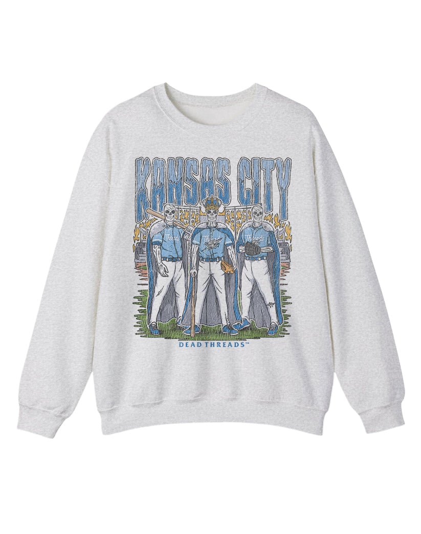 KANSAS CITY BASEBALL CREWNECK SWEATSHIRT – Sweatshirt – Dead Threads Apparel
