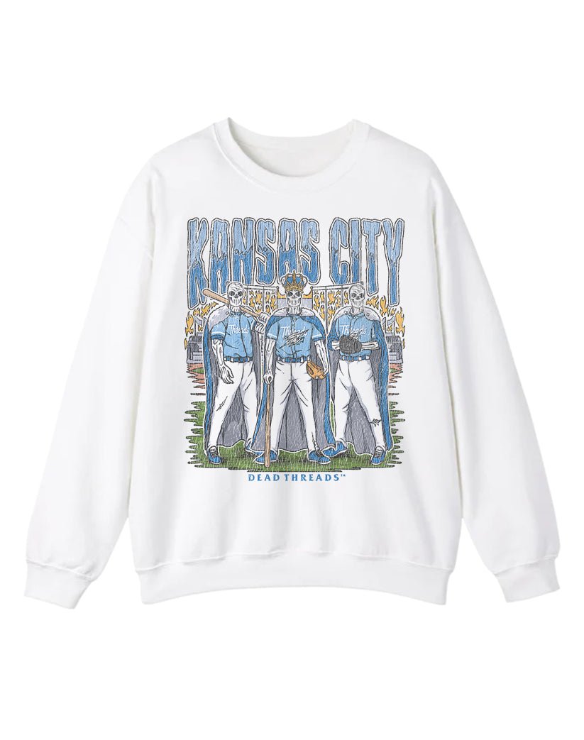 KANSAS CITY BASEBALL CREWNECK SWEATSHIRT – Sweatshirt – Dead Threads Apparel
