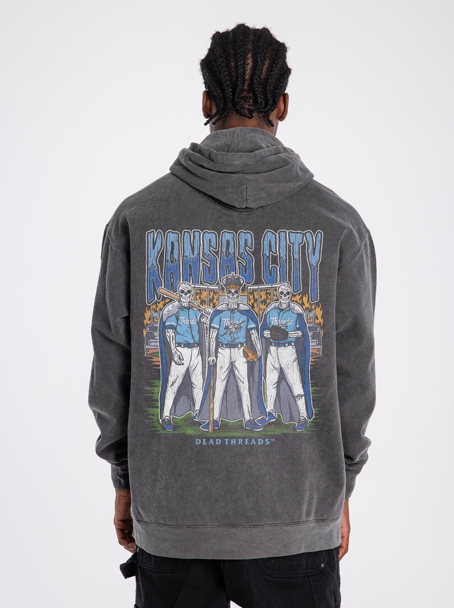 KANSAS CITY BASEBALL - “DT ESSENTIAL" HOODIE – Hoodie – Dead Threads Apparel