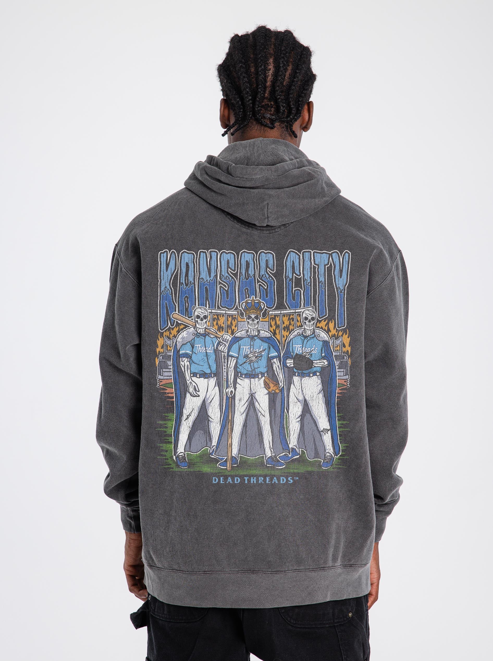 KANSAS CITY BASEBALL - “DT ESSENTIAL" HOODIE – Hoodie – Dead Threads Apparel